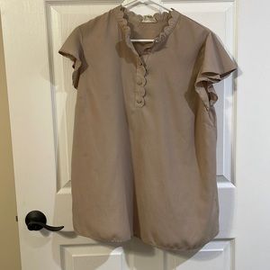 Perch by Blu Pepper 1XL taupe top. Super soft!